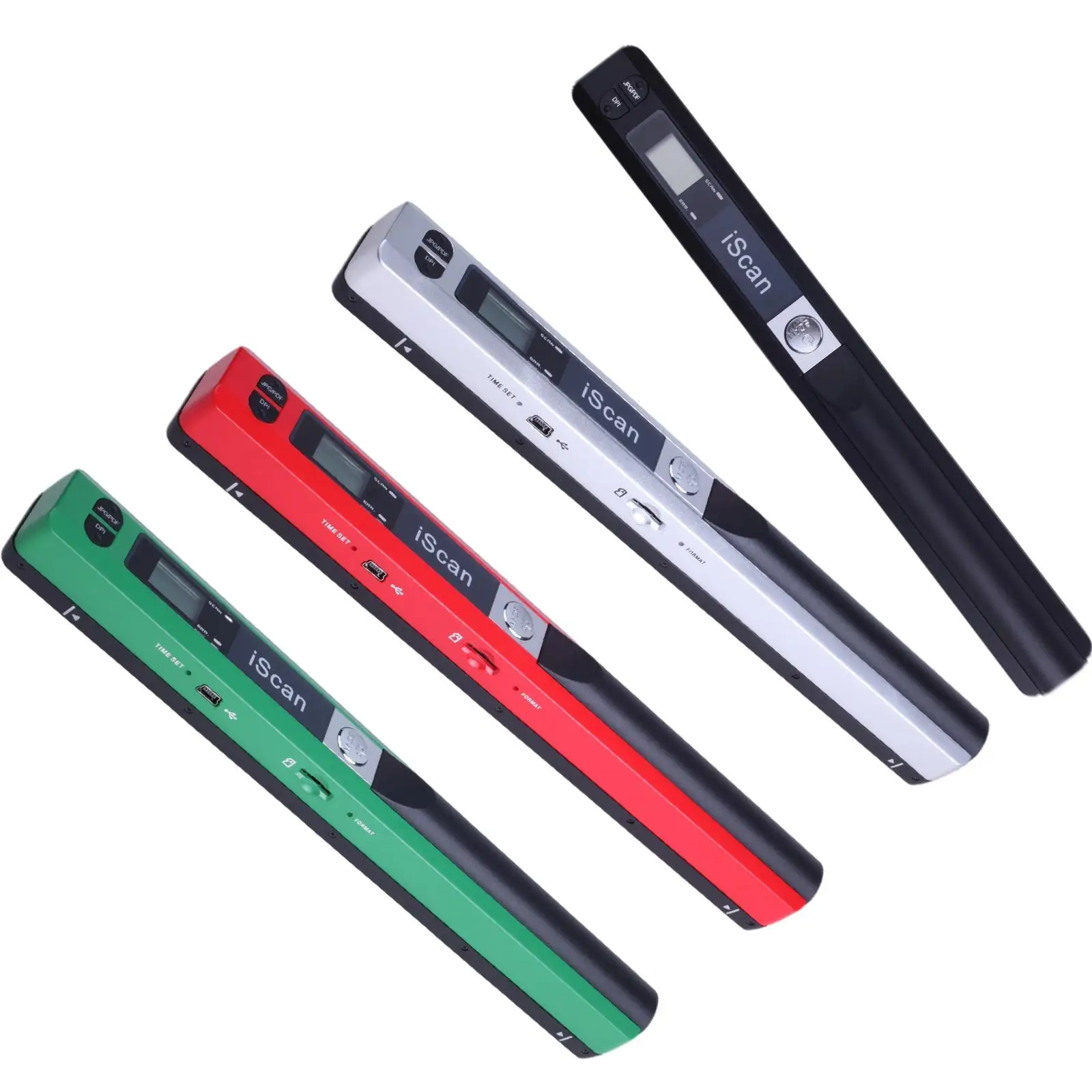 Portable Scanner Compact Color Scan Micro SD Card Storage JPEG PDF File Transfer for Bank Home Office Outdoor Use