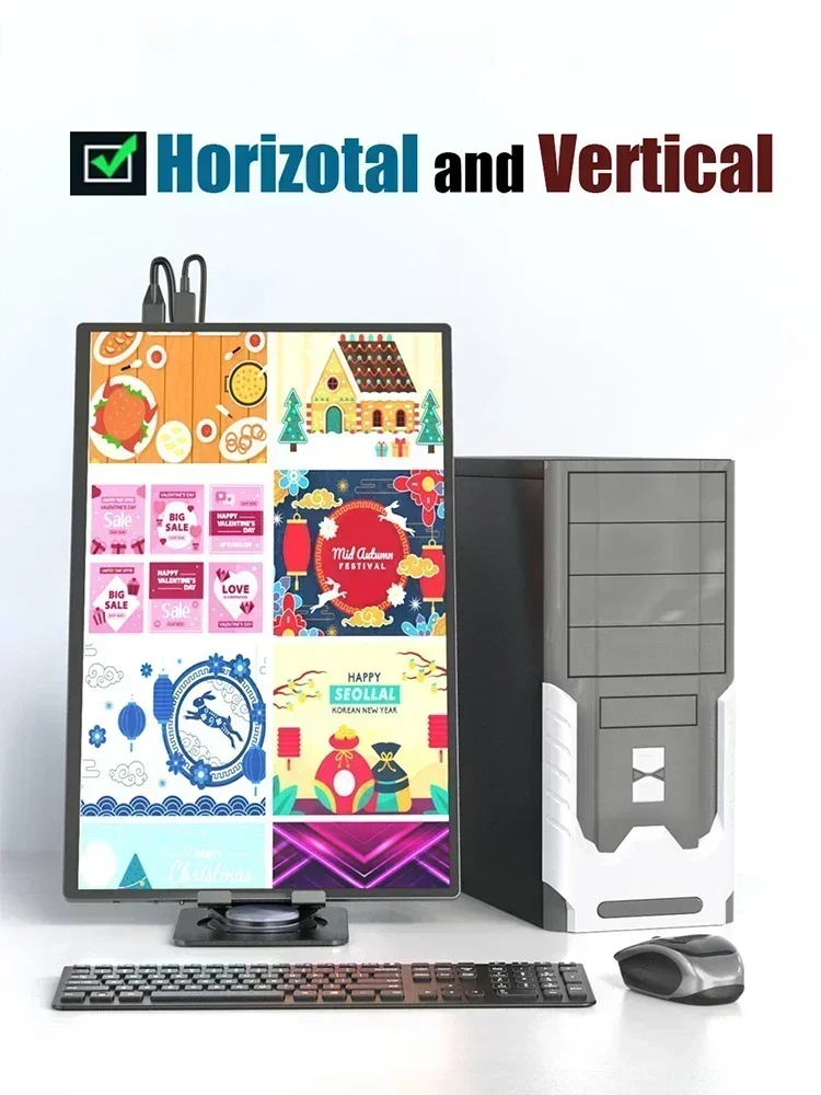 XOWIN Monitor Portátil 2.5k 16 polegadas 2k Tela Externa 100% sRGB 120Hz QHD Para PC Laptop Macbook Phone Xbox PS4 5 Switch