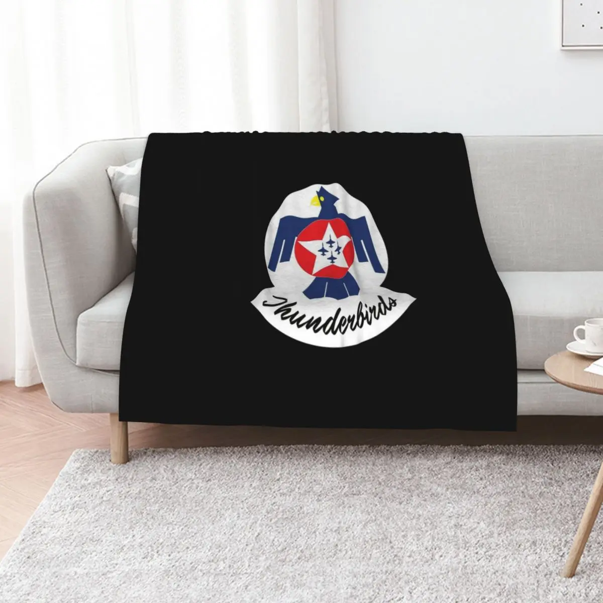 USAF Thunderbirds Logo Throw Blanket Warm for babies Heavy funny gift Polar Thermals For Travel Blankets