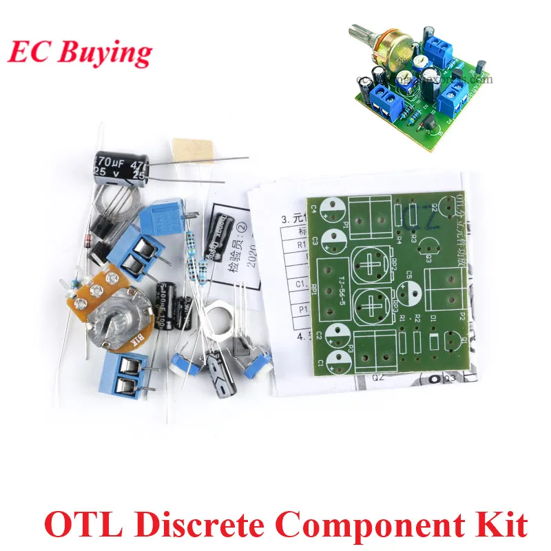 DIY OTL Power Amplifier Discrete Component Power Amplifier Teaching Kit Electronic Production Kit DC 6V