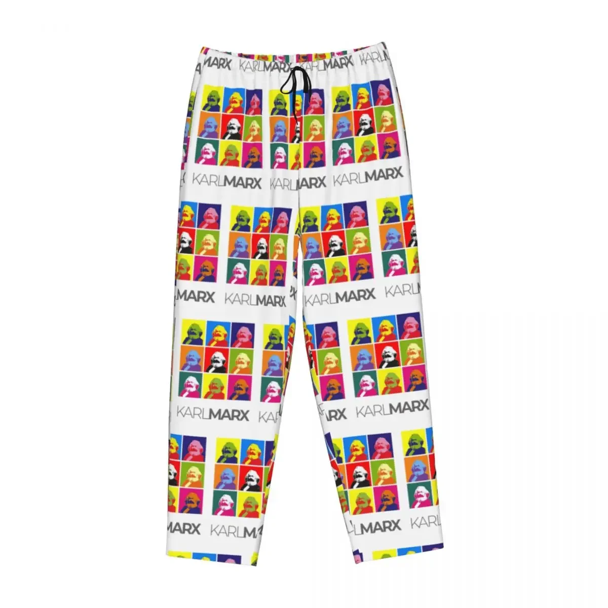 Custom Karl Marx Women Pajama Pants Lounge Sleep Sleepwear Bottoms with Pockets