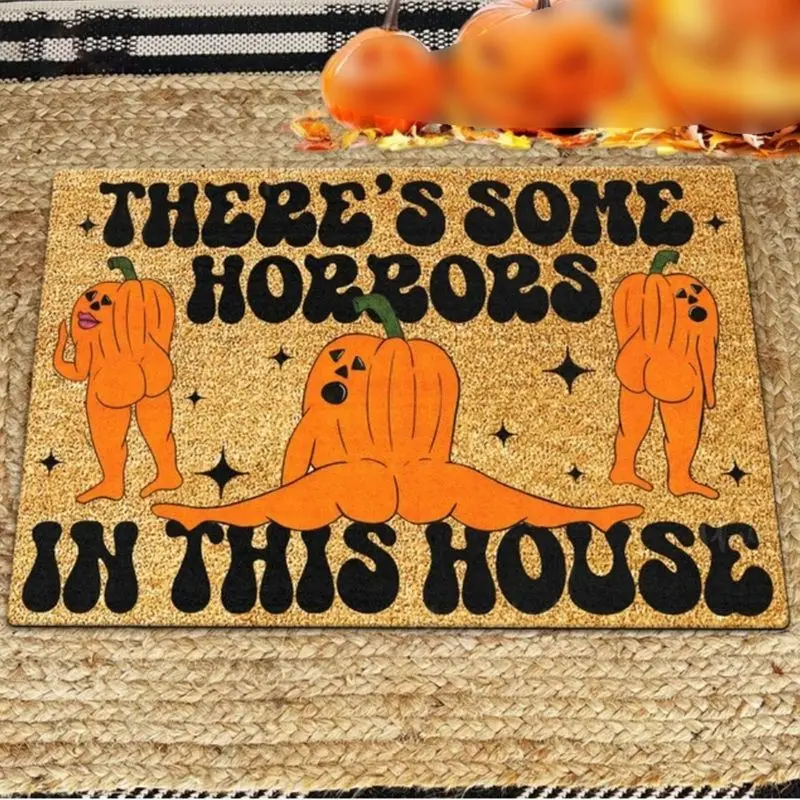 2023 Halloween Welcome Entrance Doormat Decoration Home Design Horror Witch Indoor Kitchen Non-Slip Floor Mat