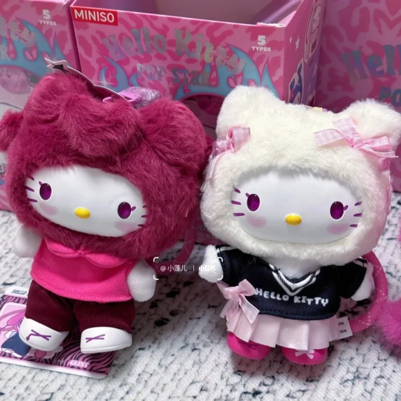 

Original Blind Box Hellokitty Popstar Series Mystery Box Vinyl Doll Pendant Desktop Ornament Toy Children'S Birthday Gift