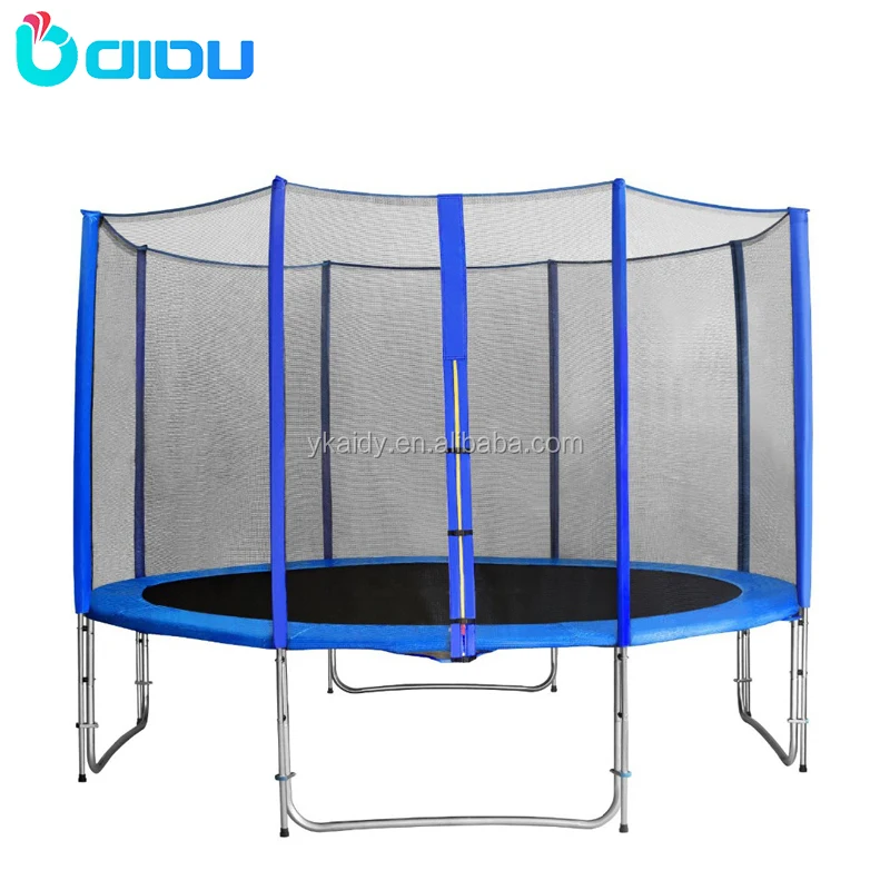 Fabrication personnaliser le trampoline de saut de gymnastique de grand parc commercial de charge de 16 pieds 330 lb avec le filet d'enclos pour la vente en gros