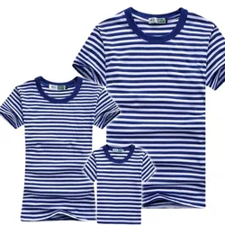 Russian Naval Telnyashka Marine Submarine Force Family Set Sailor's Striped Shirt Family Matching Parent-child Clothing T-Shirt