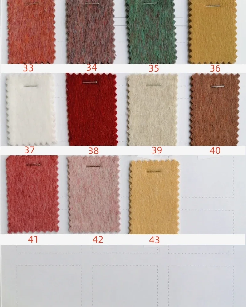 Natural Organic Double-sided Cashmere Wool Fabric Brand Fashion Design Coat Is Soft Thick Cloth Diy Sewing by the Meter Material