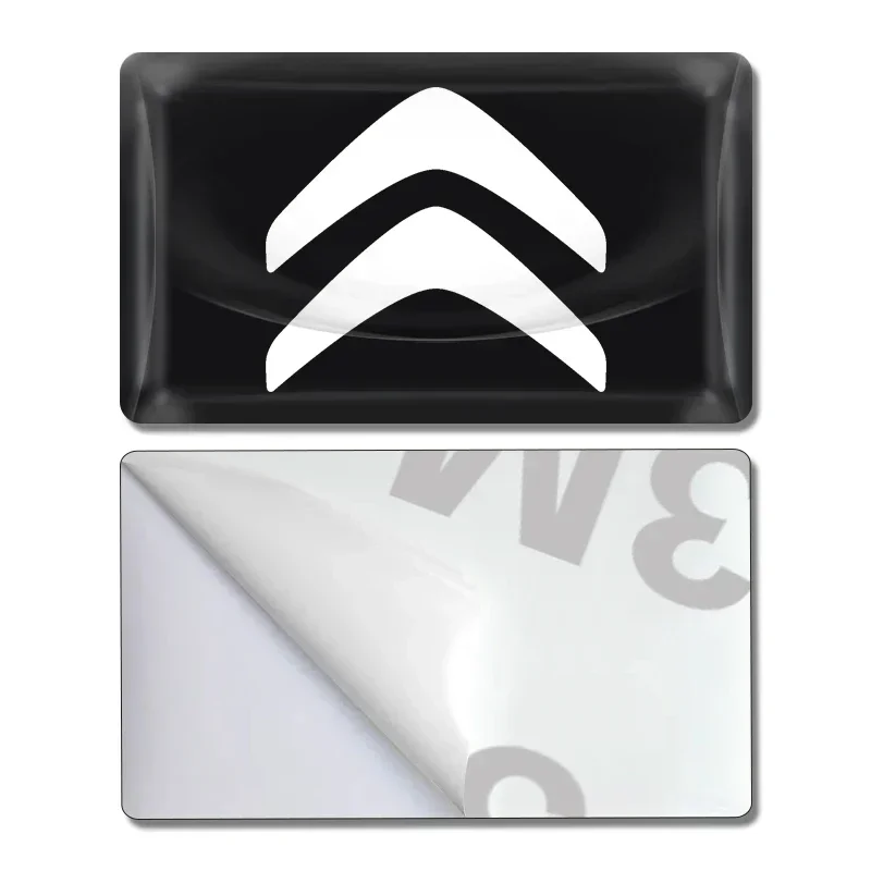 Carbon Fiber Small Steering Wheel Car Logo 3D Stickers for Citroen Aircross Saxo C4 C3 C5 Berlingo Celysee Cactus Picasso C1 C2