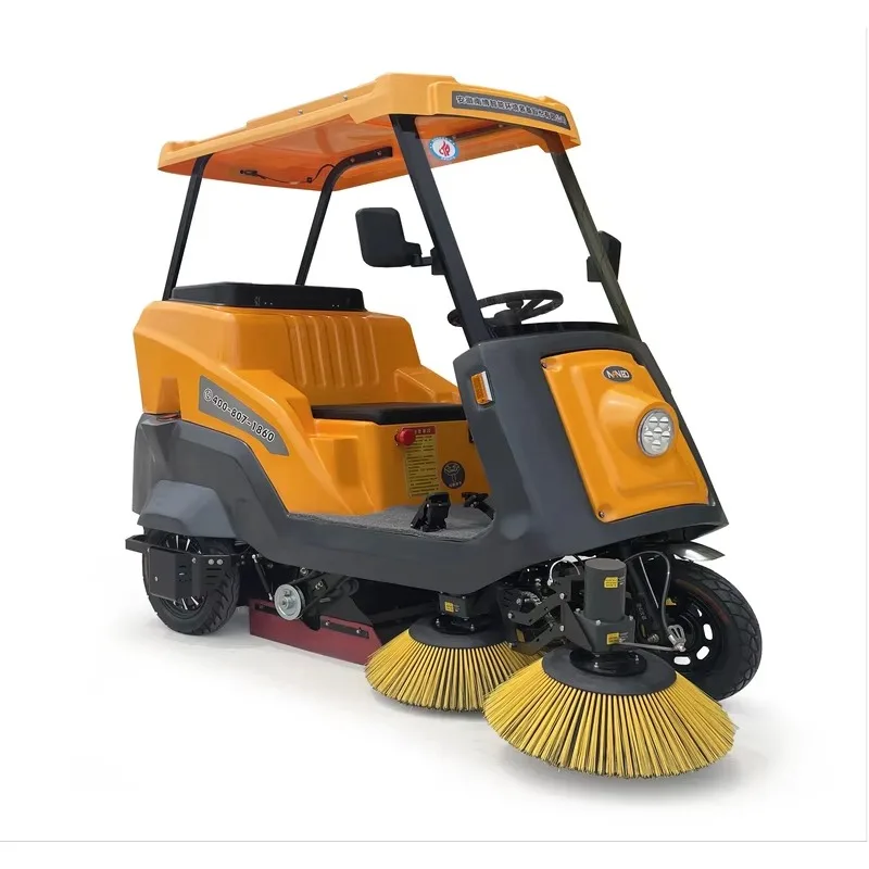 Customized Expert One-Unit Semi-Enclosed Road Sweeper Machine Motor-Centric For Sweeping And Spraying