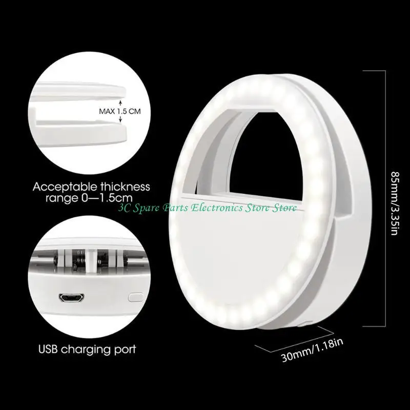 SZ teléfono móvil transmisión en luz relleno redonda tableta teléfono móvil Selfie relleno belleza LED anillo lámpara