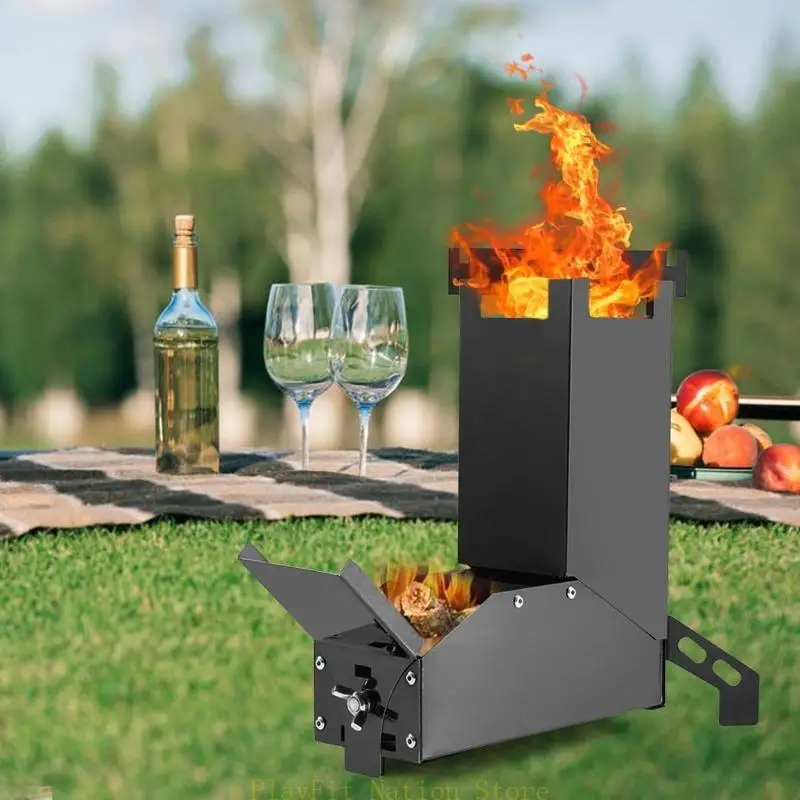

242F Multifunctional Outdoor Folding Stove Burning Camp Stove Stainless Steel