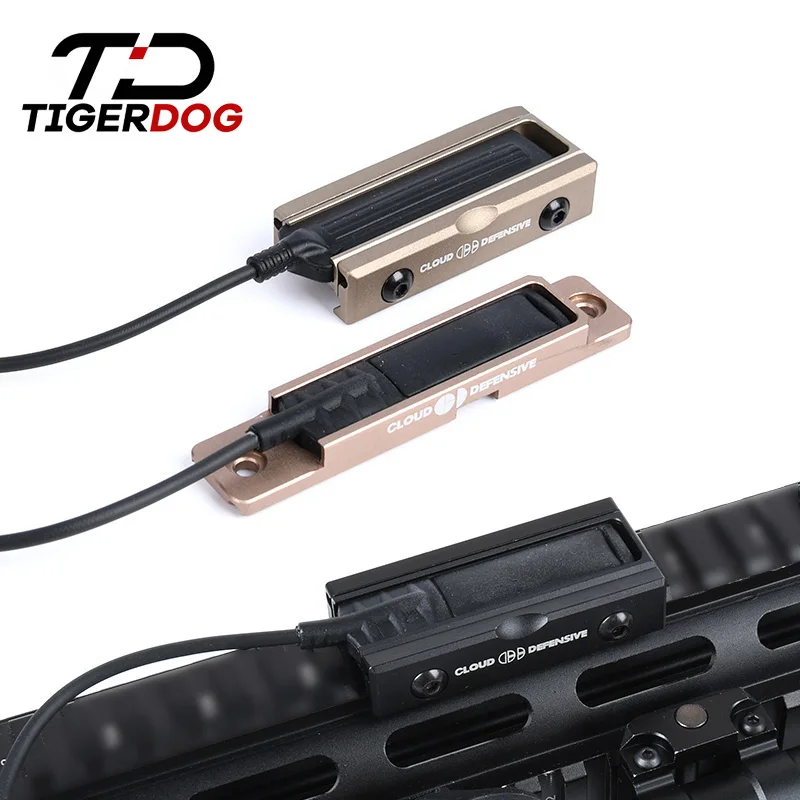 WADSN Sistem Senter Berburu Tombol Tekanan Slot Bantalan Airsoft M300 M600 DBAL A2 Dudukan Panel Saku M-lok Keymod Track Tail