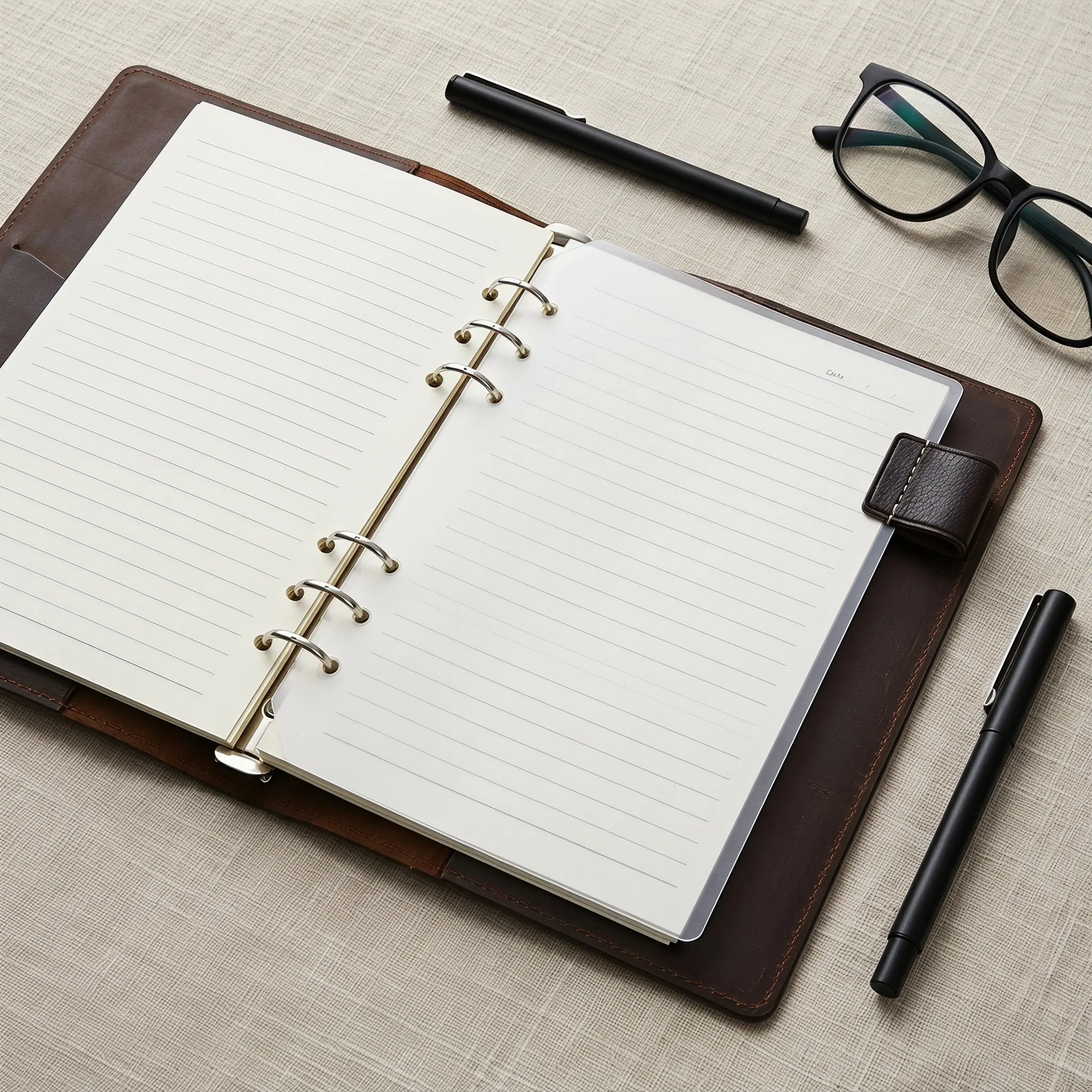 Thick PP Frosted Plastic A5 6 Ring Binder Divider Notebook Separator Insert Planner Divider Pen School Organizer