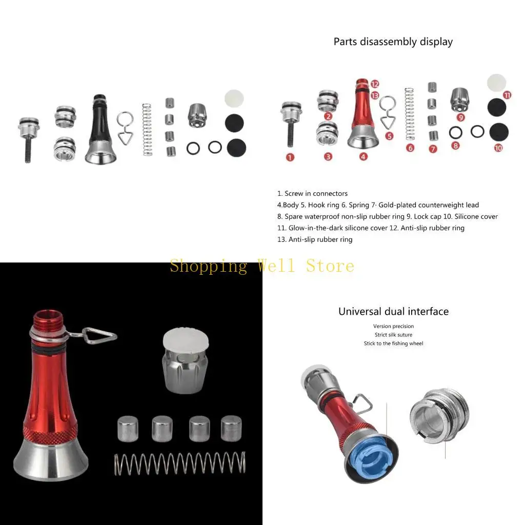 KX4B Balance Column For Spinning Fishing Reel Aluminum Alloy Bracket Light Weight DIY Accessories Fishing Wheel Stabilizer