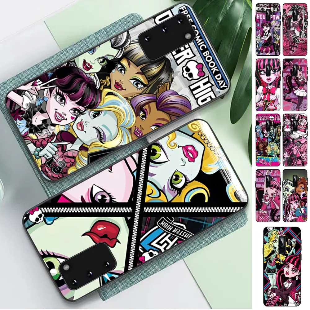 M-Monster Cartoon High Girl Phone Case For Samsung S 9 10 20 21 22 23 30 23plus lite Ultra FE S10lite Fundas