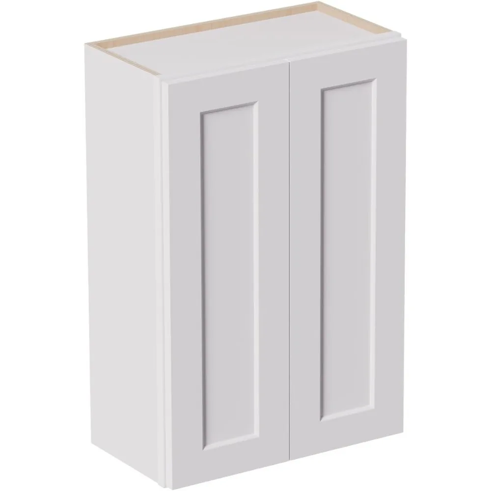 Küchenwandschrank, Medikamentenaufbewahrungsschränke aus massivem Holz mit 2 sanft schließenden Shaker-Türen und verstellbaren Regalen,