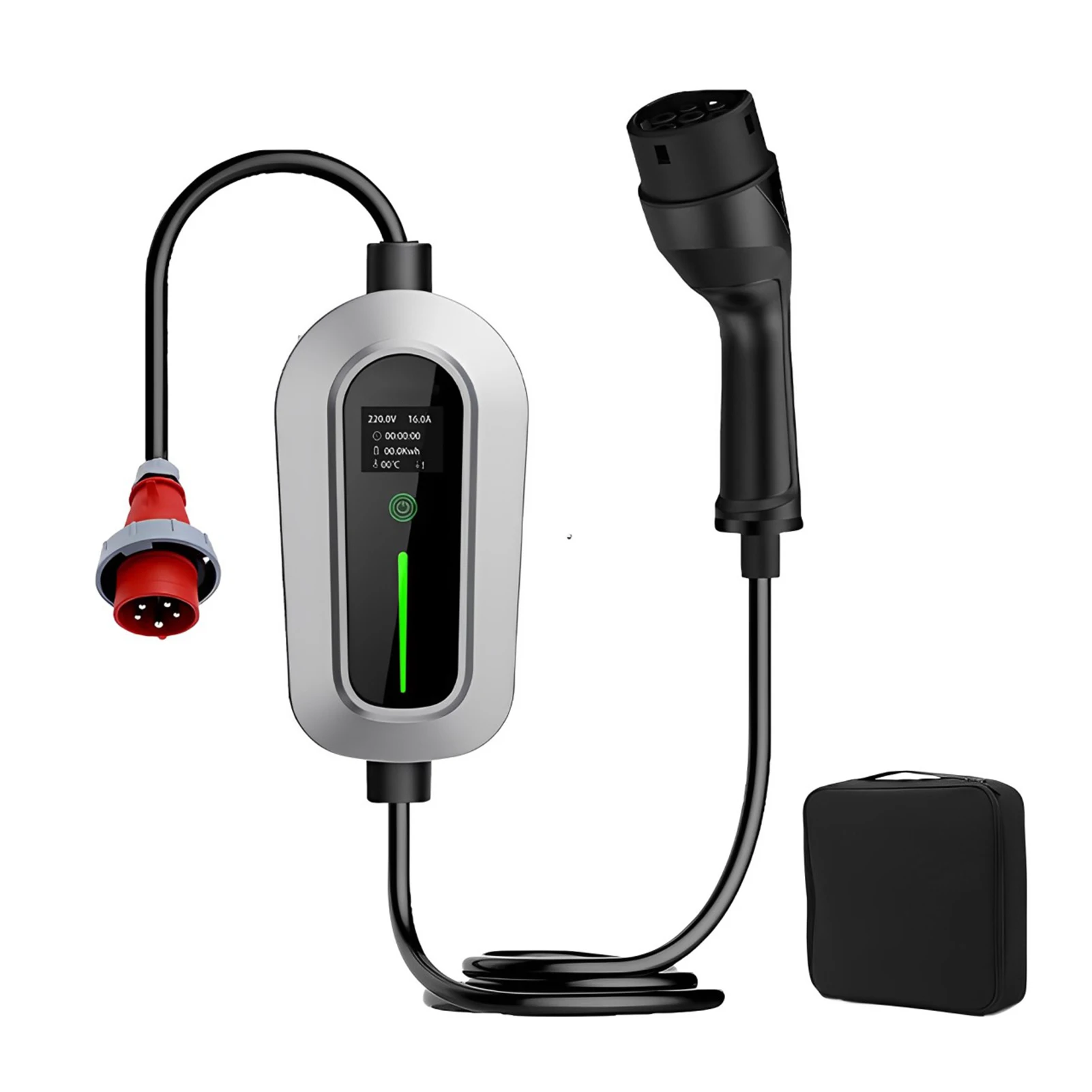 EV Charger Type 2 16A 11kW Portable Car Charger Portable EV Charger Three-Phase CEE Industrial Plug