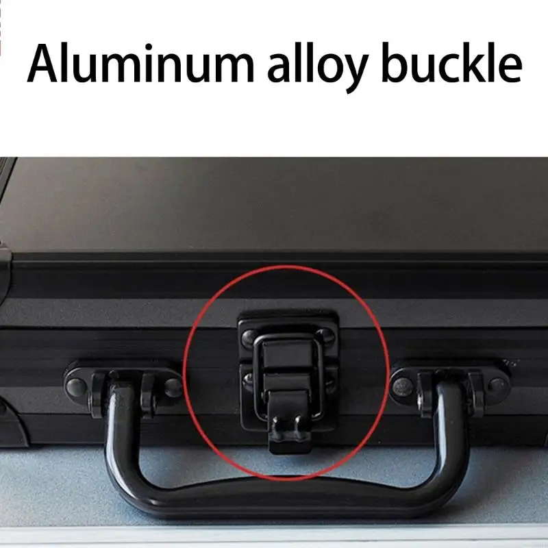 حامل الأحجار الكريمة للألومنيوم القابلة للقفل مع وسادة إسفنجية ناعمة y08e