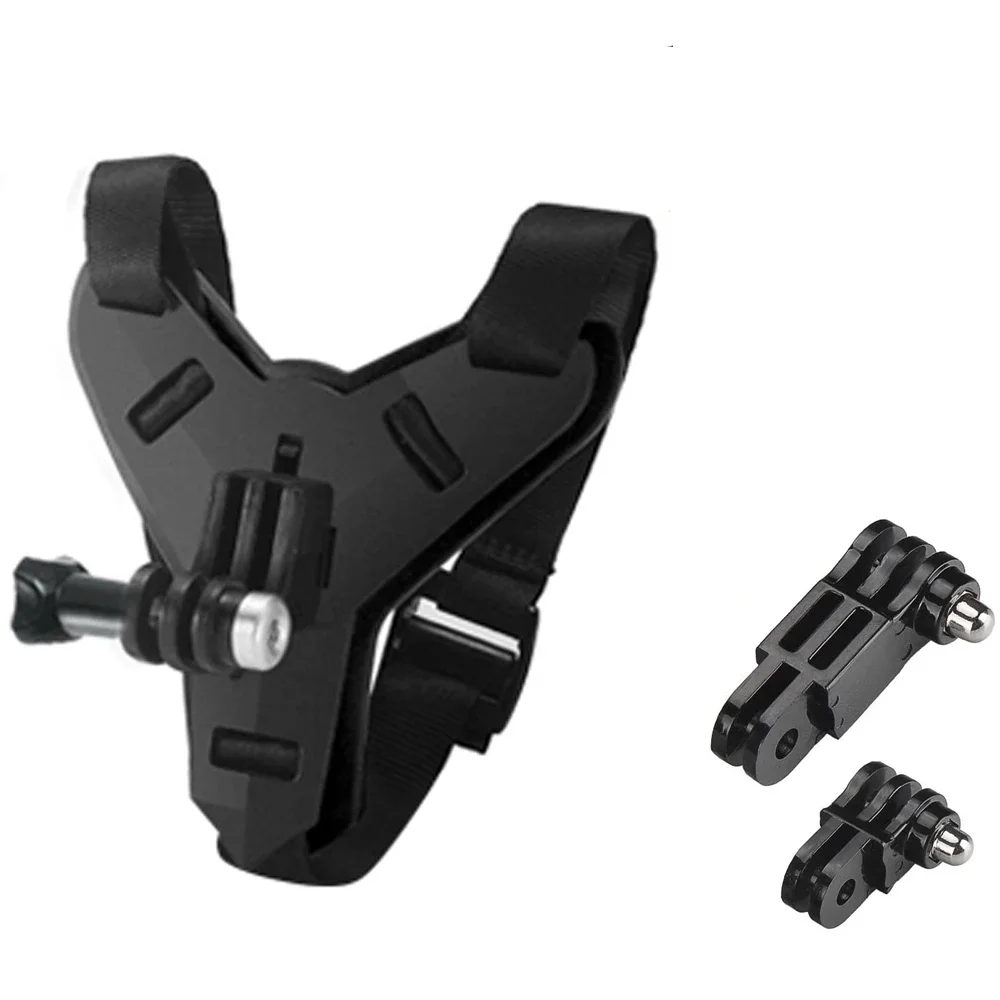 Motocicleta Capacete Chin Mount para GoPro herói, câmera titular, Yi Sports Ação Acessório, 11, 10, 9, 8, 7, 6, 5