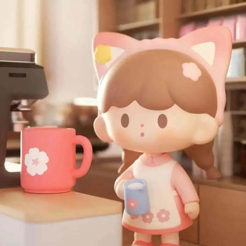 Zzoton Cherry Blossom Cafe Mystery Box Speelgoed Kawaii Caja Misteriosa Mistery Blind Box Action Figure Girl Surpresa Verjaardagscadeau