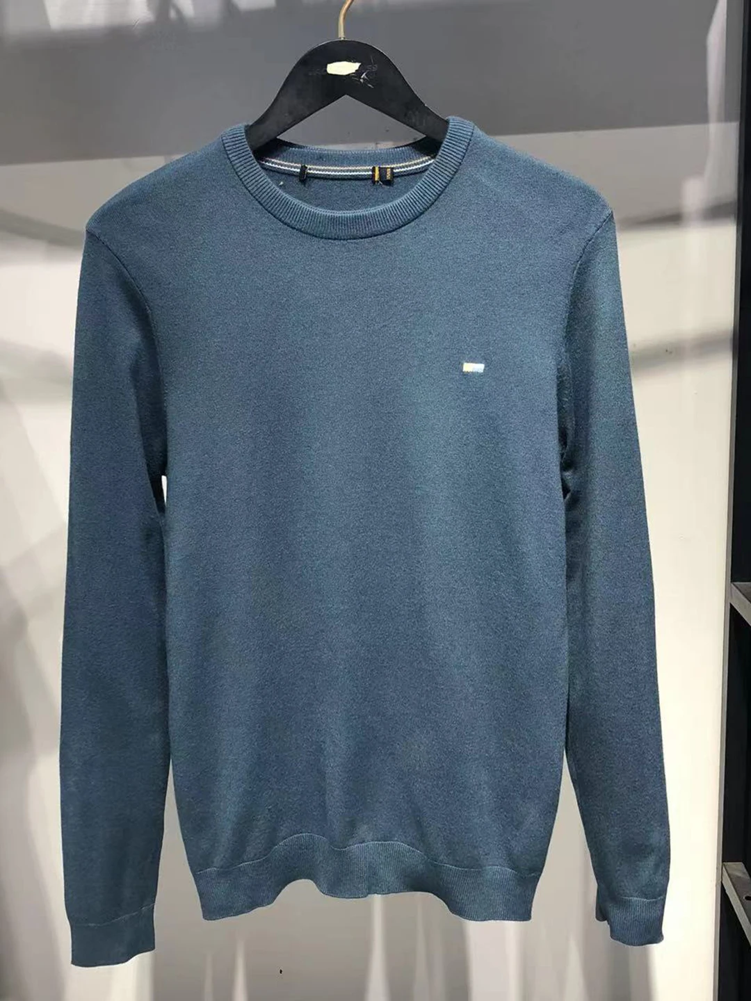 

Осень-зима 59 шерстяной мужской круглый пуловер трикотаж Base irt лучший бренд H Label Casual Sle ультрамягкая ткань длинный све