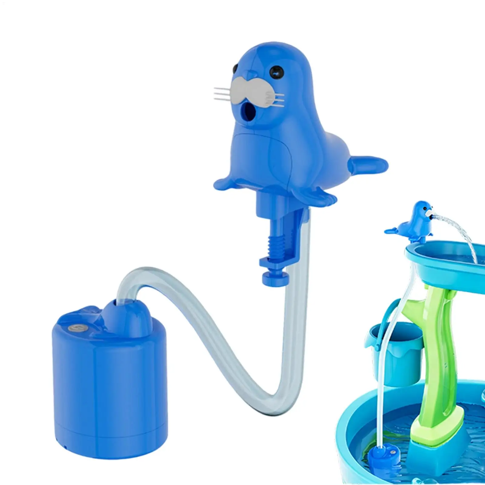 Rechargeable Water Table Spray Pump Splash Toy Accessory Outdoor Water Play For Kids, Backyard Beach Garden Bathtub