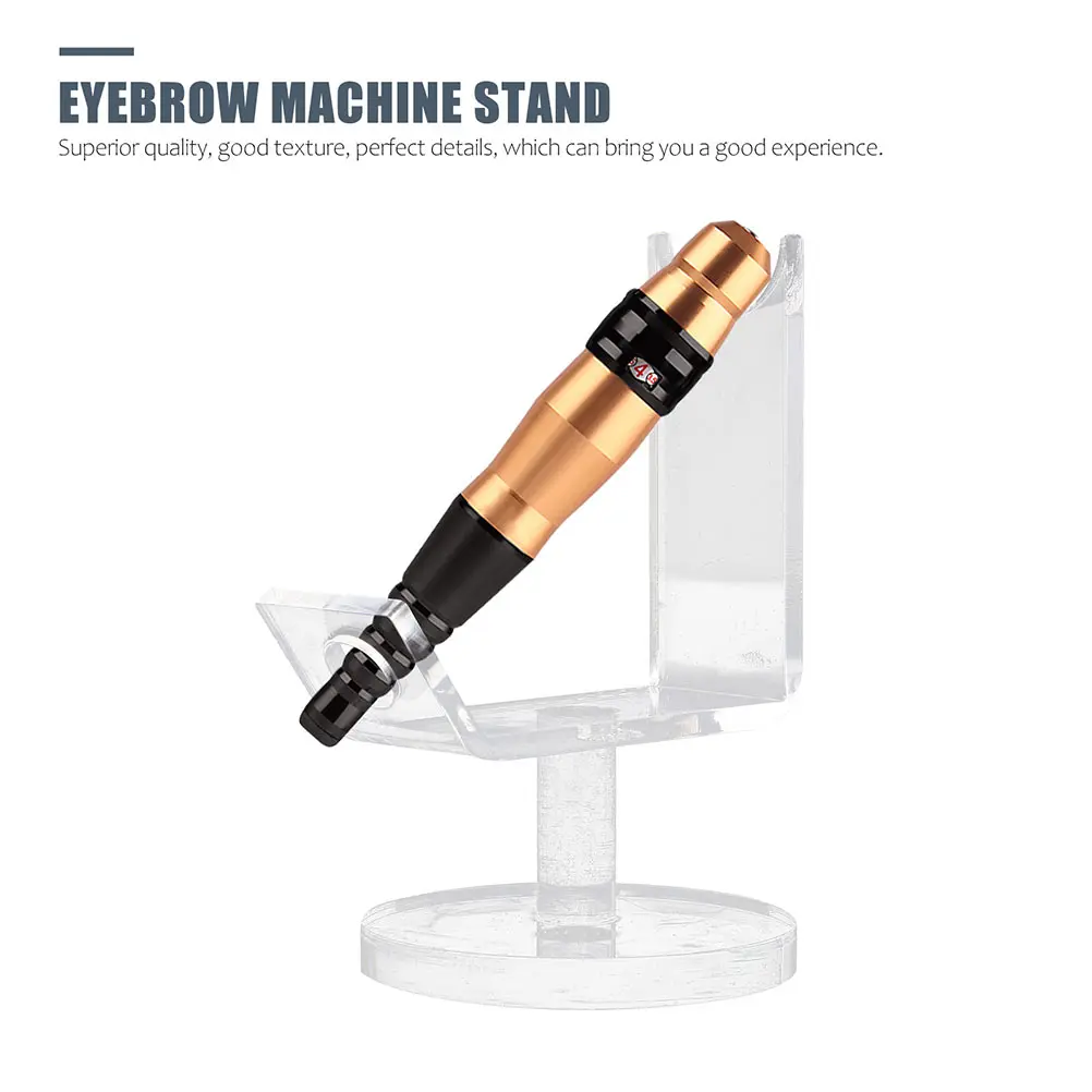 

2Pcs Acrylic Rack Tattoo Machine Holder Eyebrow Pen Eyebrow Machine St St Desktop ganizer Storage Bracket Transparent