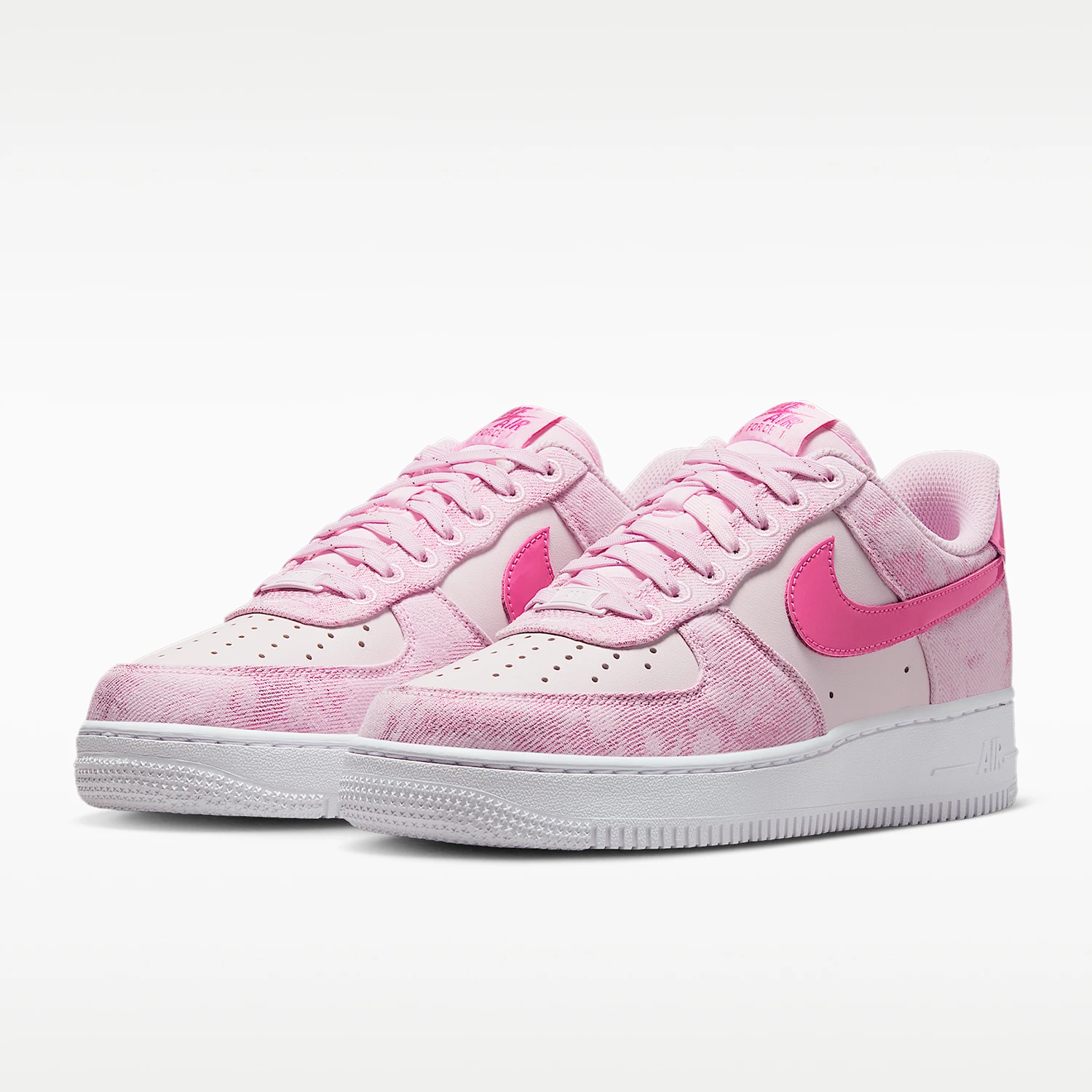 Nike genuine AIR FORCE 1 women's denim patchwork casual board shoes IR1974-663