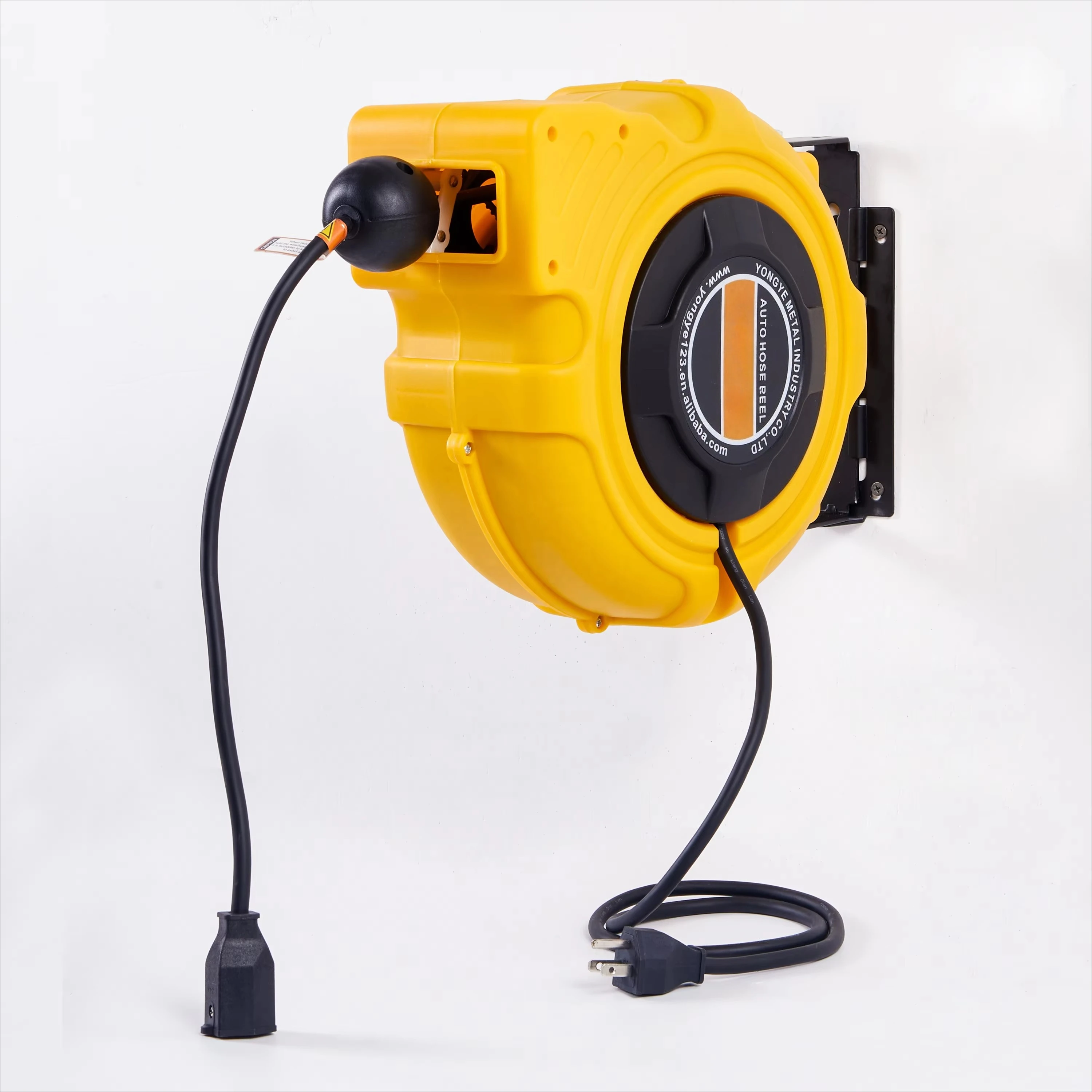 Cable Cord Reel Drum Wall Mounted Retractable Automatic Hose Reel Car Wash Equipment Electric Hose Reel