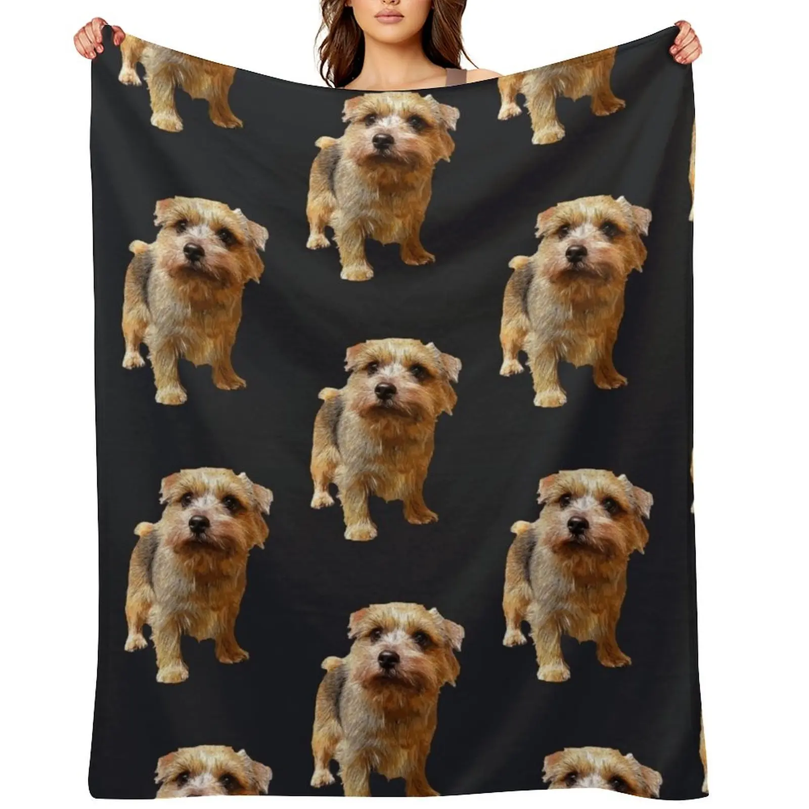 

Norfolk Terrier Throw Blanket Hairys Sofa Blankets For Bed Camping Blankets