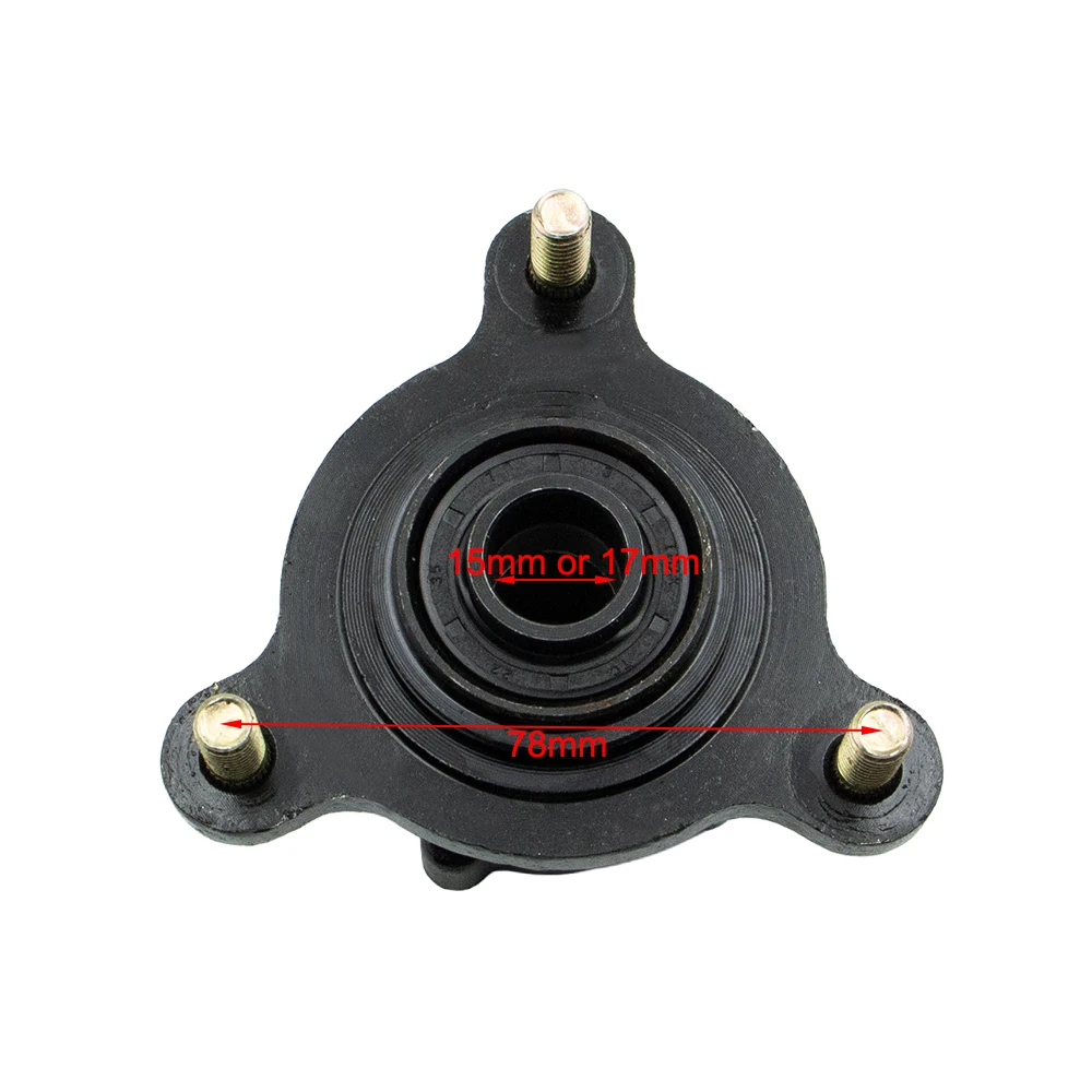 78mm M8 *3 Stud Front Brake Disc Wheel Hub For 49cc 50cc 110cc 125cc 6 7 8 Inch Wheel Go Kart Buggy Karting ATV Quad Bike Parts