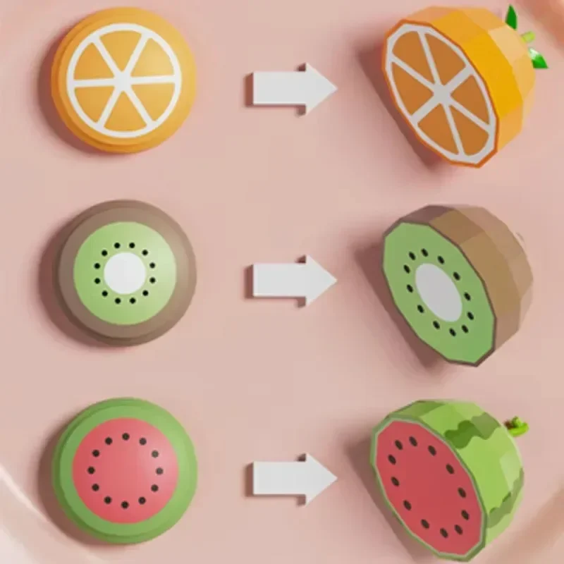 لعبة أطفال مونتيسوري الدب القطبي الضغط على الإصبع الحسي لغز تعليمي لون الفاكهة المطابقة المعرفية للأطفال الصغار