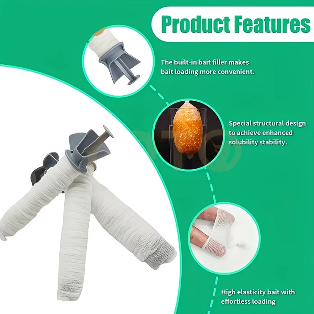 5M Carp Fishing PVA Water Soluble Net for For freshwater Use Compatible with Bait Filling Systems 18mm 25mm 37mm Mesh Sizes