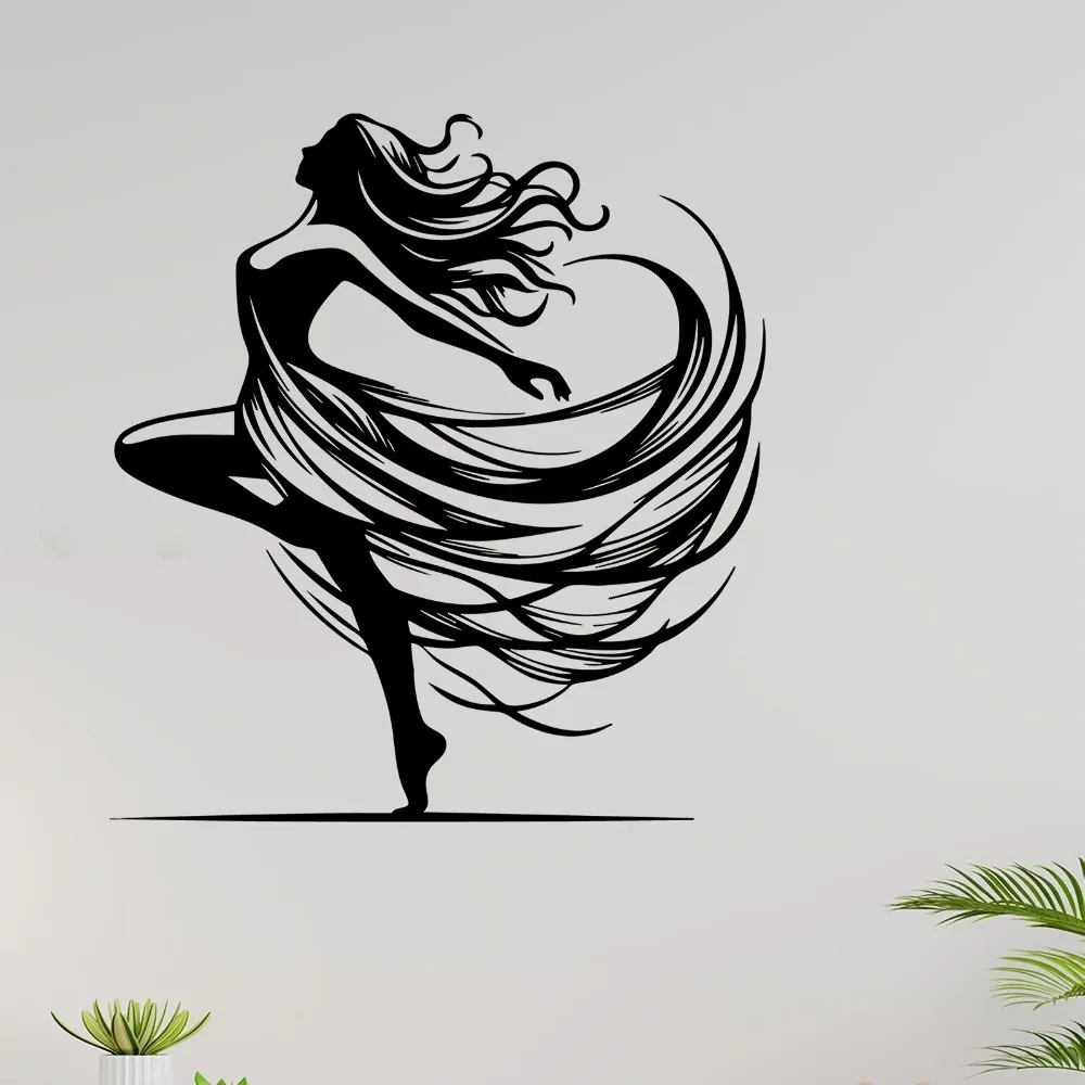 CIFBUY Dancing Woman Metal Wall Art Iron Sculpture Rust Proof Indoor Outdoor Garden Patio Home Decor Hanging Gift