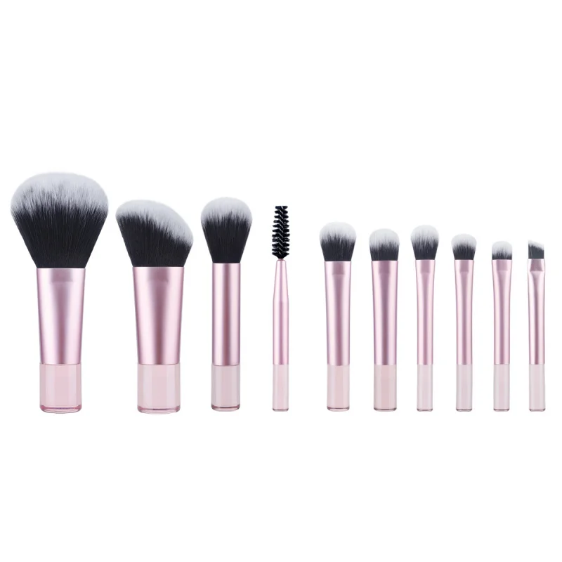 Portable10Makeup Brush Suit Cangzhou Soft Hair Powder Brush Eye Shadow Brush Novice Multifunctional Beauty Tools