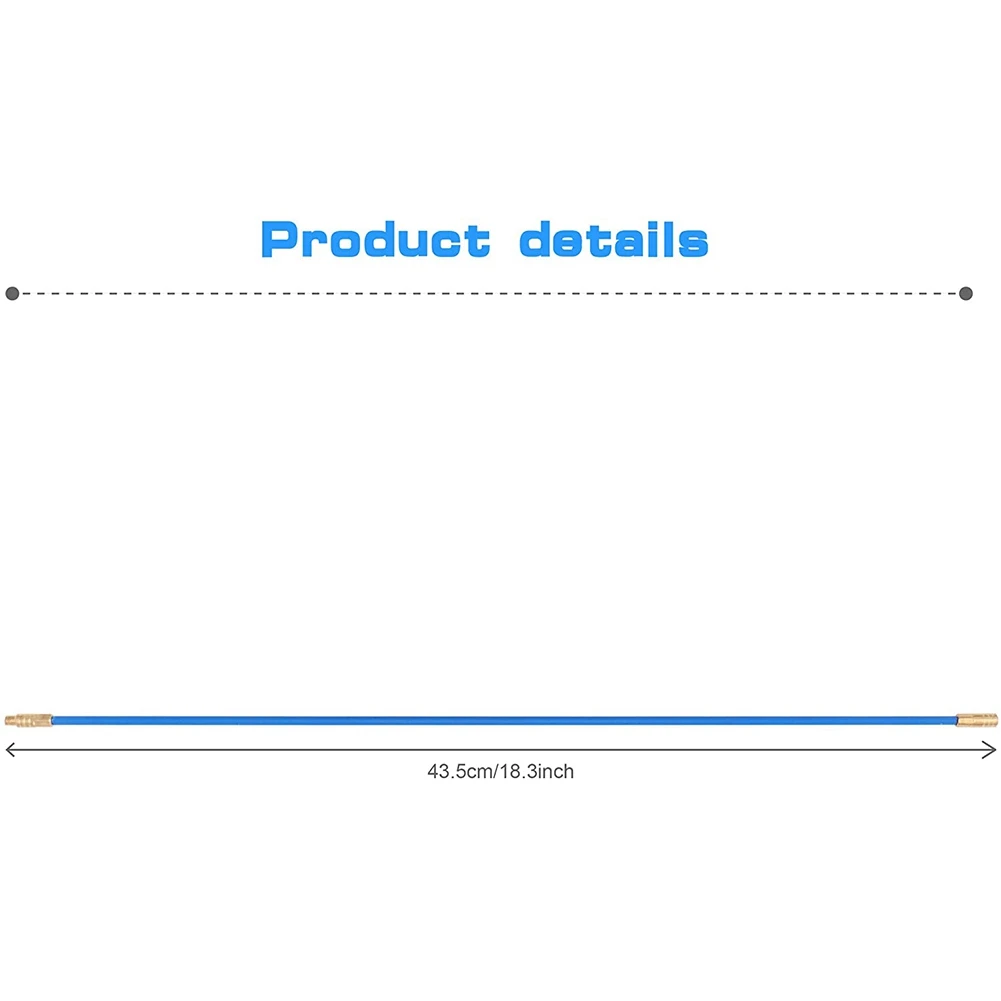 Hastes de cabo de fita de peixe de fibra de vidro de 20 pés, fio elétrico correndo push/pull kit com gancho e furo kit em tubo transparente f