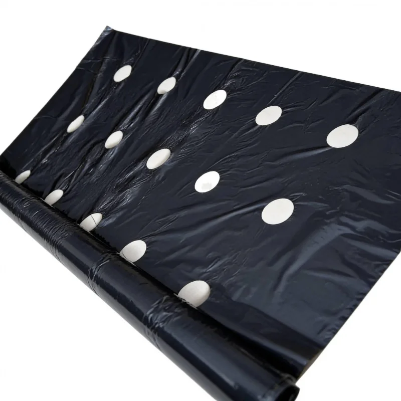 

Специальный коврик для теплицы и овощей, 0,95 м × 5000 см, перфорированный пластиковый сверхмощный барьер для сорняков для газона