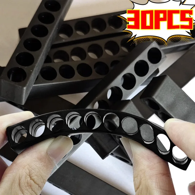 

30/3Pcs Bit Holder Hex Shank Screwdriver Plastic Storage Stand Screwdriver Organizer Strips 8/10/12 Holes Black Storage Racks
