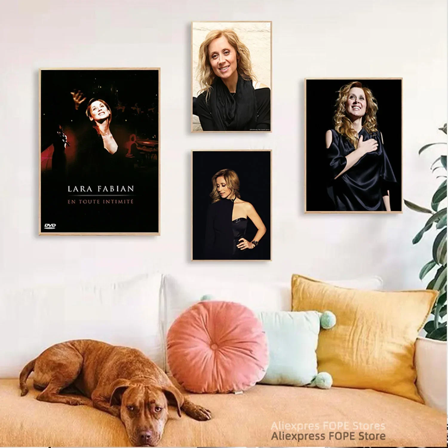 ملصقات ومطبوعات قماشية للديكور المنزلي ، فن جداري ، لوحات ، مغني ، مغني ، موسيقى ، نجمة ، مشاهير ، لارا