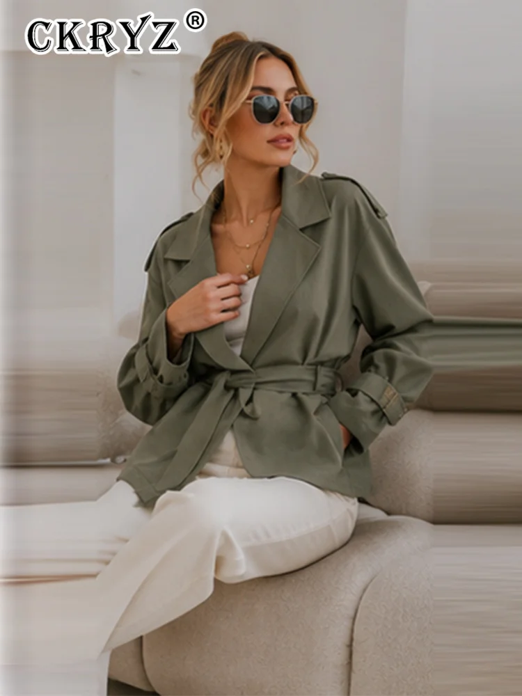 Ladies Winter 2026 Casual Daily Jackets Thermal Lace Up Long Sleeve Windproof Trendy For Women Cold Weather Streetwear Coats
