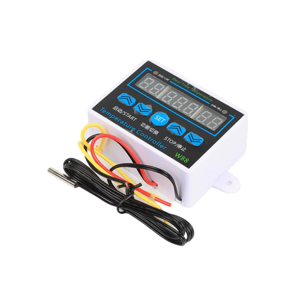 Three Display Digital Temperature Control Switch Supporting Wide Temp Range 55C to 120C and 10A Load Capacity for Diverse Uses