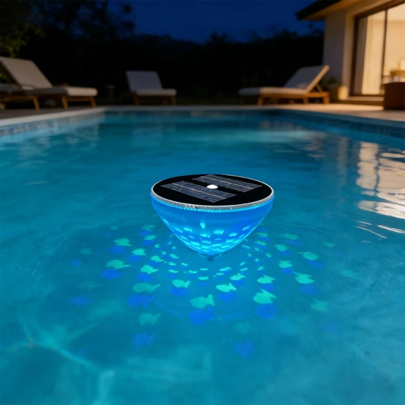 Sun Activated Floating Pool Light 5 Color picks And Waterproof Design For Outdoor Decor JOME