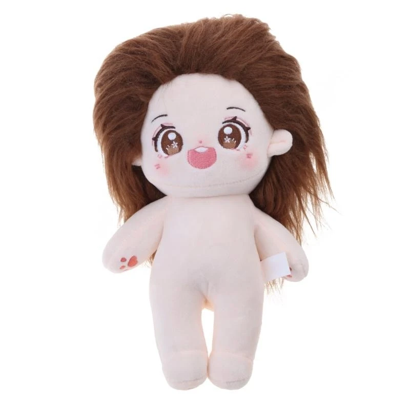 

8’’ Simulation Baby Reborns Toy Cloth Nude with Hair Lovely Idol-Doll for Children Little Girls Birthday Gift