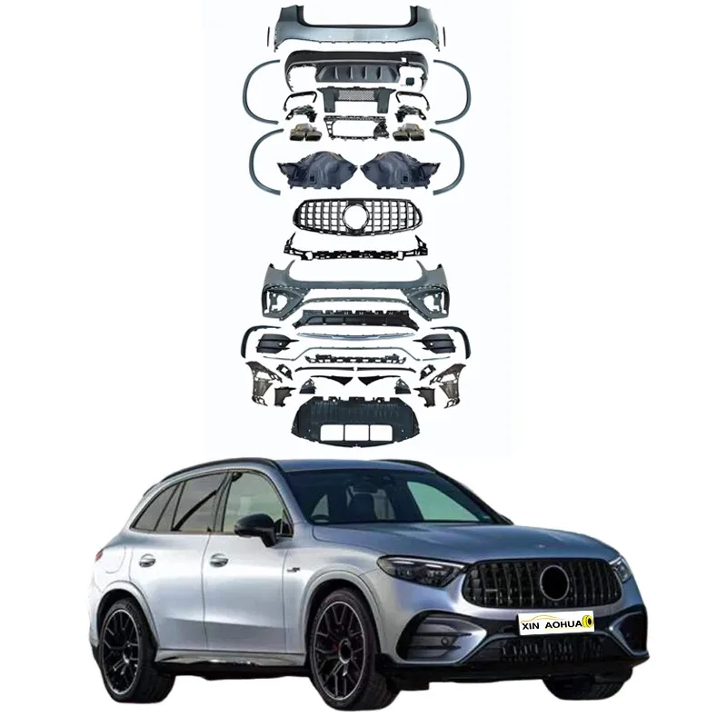 

New Product GLC63 Body Kit For X254 GLC Upgrade GLC63 Body Kit Front And Rear Bumper Grille