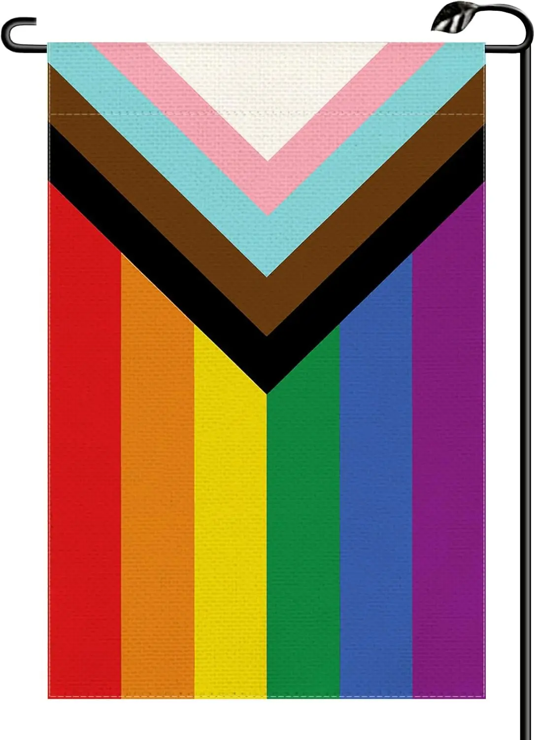 Pride Rainbow Progress Garden Flag 12x18 Inch Vertical Double Sided Inclusive LGBTQ Lesbian Gay Transgender Small Flags Farm WZZ