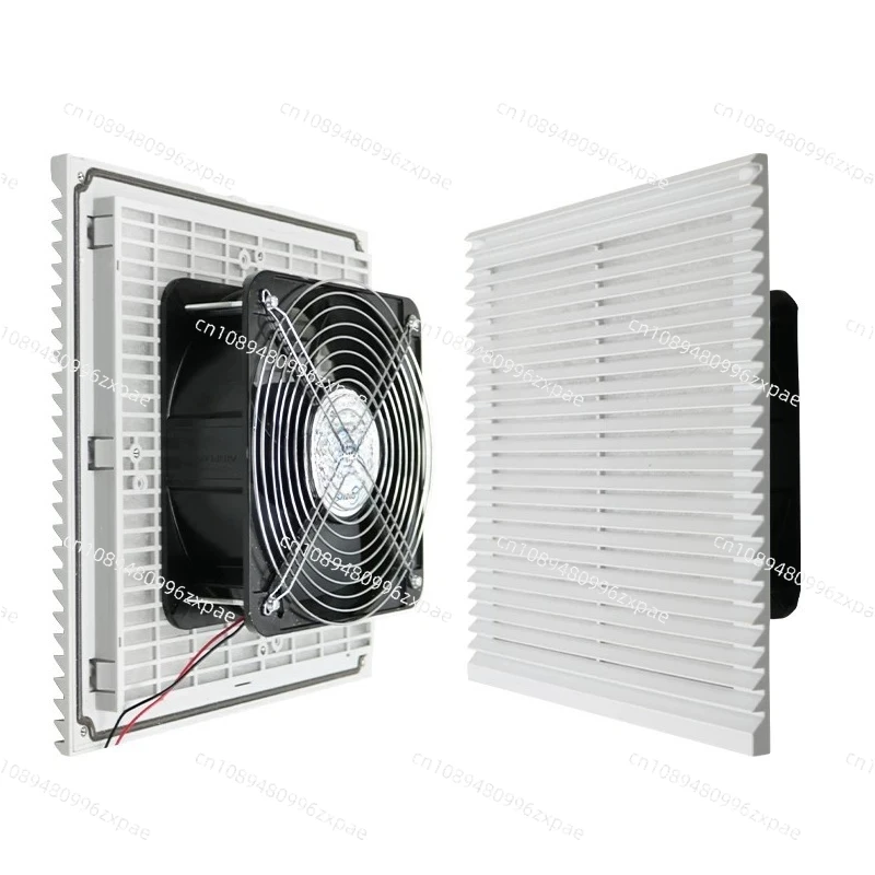 92x92/122x122/175x175mm Cabinet Cooling Fan Ventilation Filter Assembly Louver Axial Flow Fan Exhaust Blower Ventilation Filter