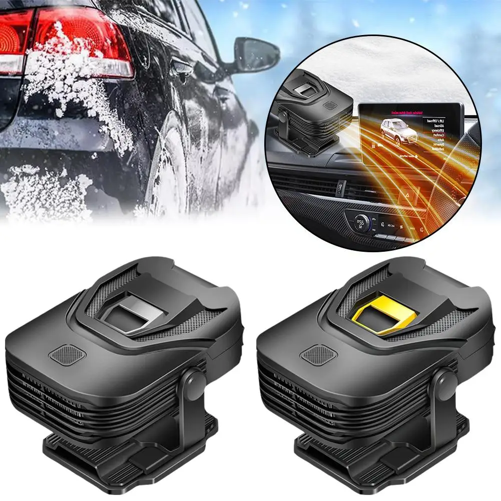 Car Heater Electric Heating Fan 12V 120W Portable Car Windshield Accessories Defogging Heater Dryer Demister Defroster B0Z5