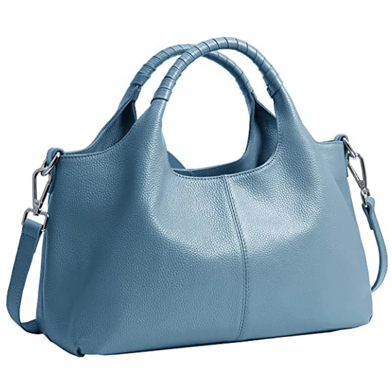 Leisure large capacity women bag simple handbag versatile soft leather crossbody bag single shoulder bag