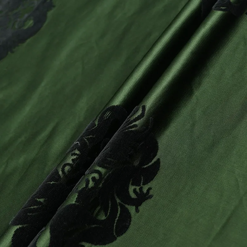 Handmade Zhangzhou satin jacquard fabric polyester fiber traditional pattern Chinese clothing cheongsam