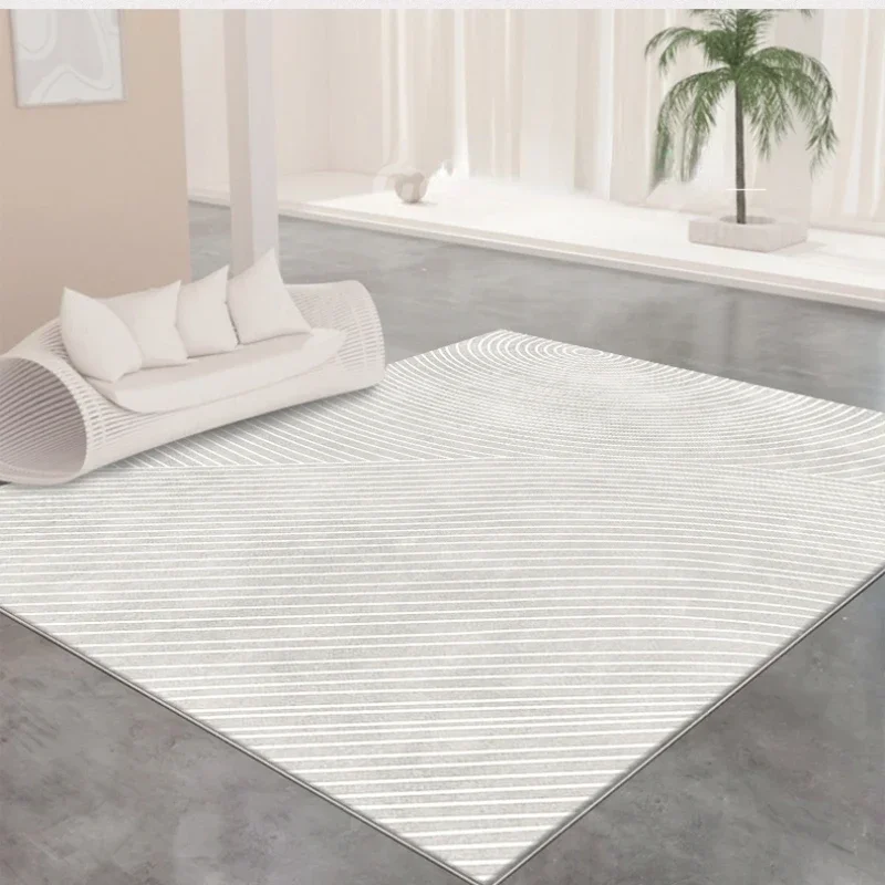 Fashionable Advanced Decorate Living Room Carpet Home Simple Modern Bedroom Plush Mat Striped Cloakroom Soft Rug Ковер Tapis 러그