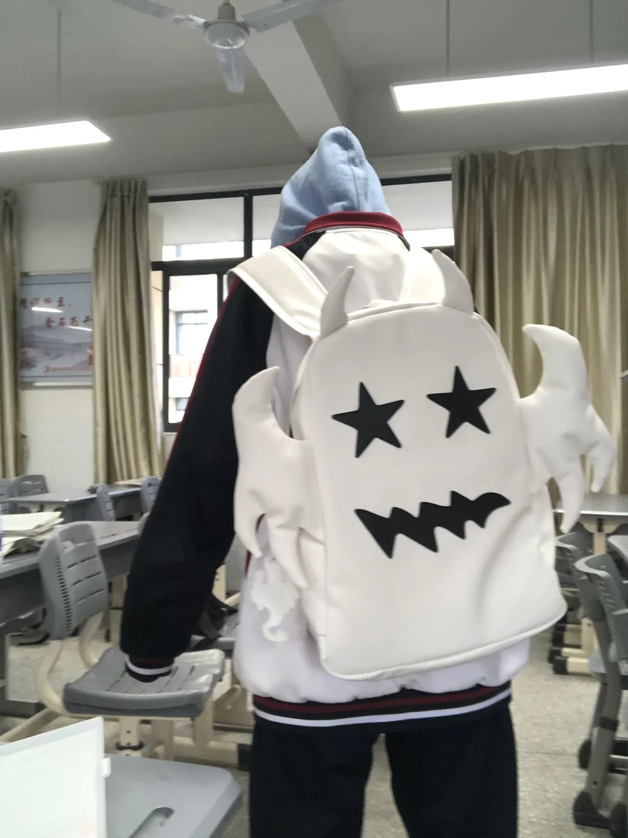 Ghost Backpack Hip Hop Campus Style Original Guochao School Bag Student Couple